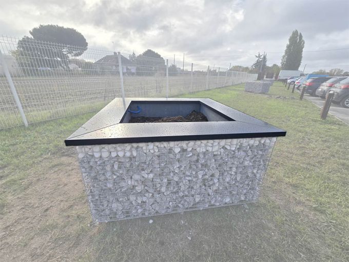 Couvertine Jardinière en Alu Thermolaqué Rectangle 100x50 cm