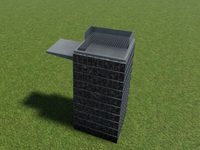 Gabions Barbecue intégré