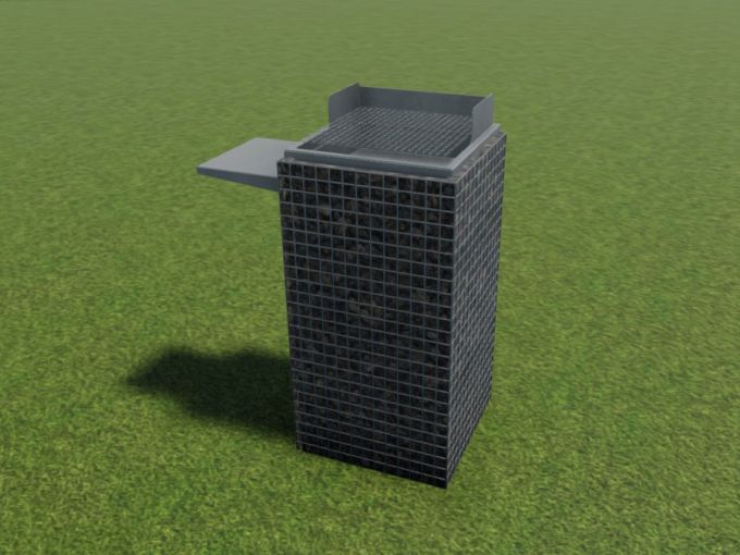 Gabions Barbecue intégré